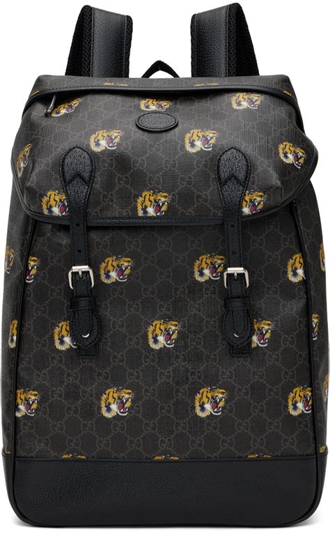 gucci tiger print messenger bag|Gucci backpack with tiger.